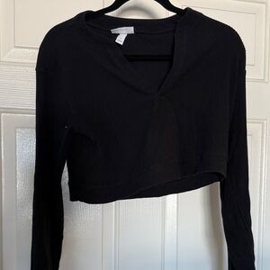Black Long Sleeve Women's Top
